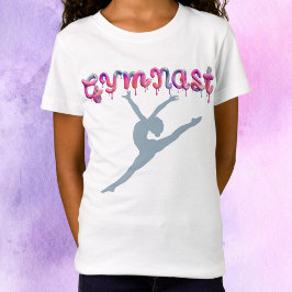 Camiseta Gimnasta de pintura Salto de la Gimnasia