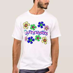Camiseta Gimnasta del flower power