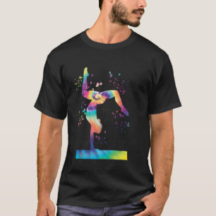 Camiseta Gimnasta en barra de equilibrio niñas gimnasia art
