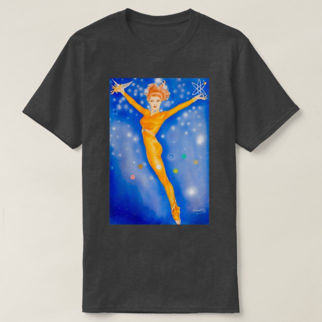 Camiseta gimnasta espacial (Diseño del anverso)