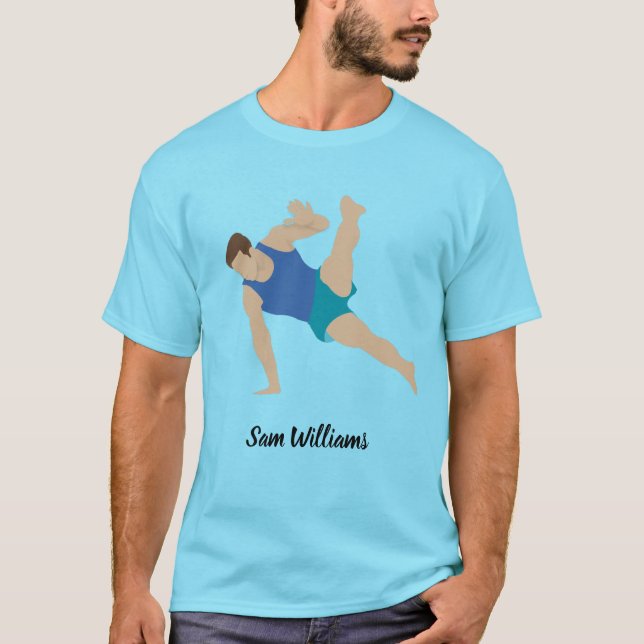 Camiseta Gimnasta masculino (Anverso)
