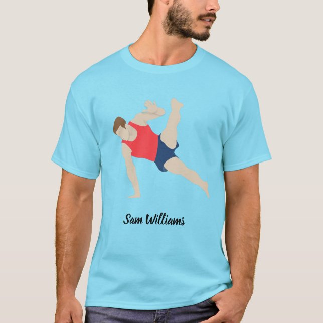 Camiseta Gimnasta masculino (Anverso)