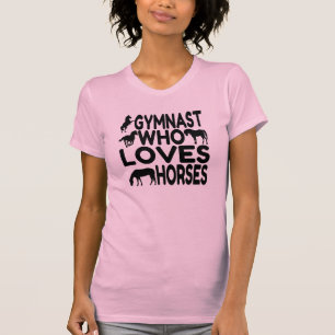 Camiseta Gimnasta que ama los caballos