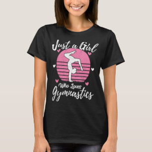 Camiseta Gimnastic Sport Lover Tee Sólo Un Chica Que Ama A 