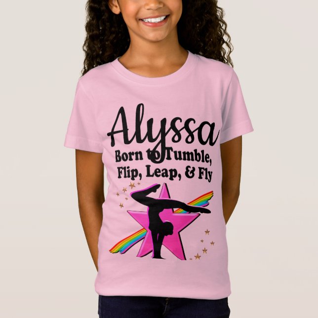 CAMISETA GIMNASTICIA NACIDA A TUMBLE (Anverso)