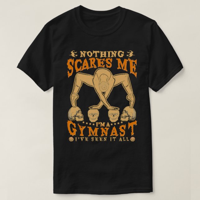 CAMISETA GIMNASTICS HALLOWEEN GIMNAST FUNNY HALLOWEEN QUOTE (Diseño del anverso)