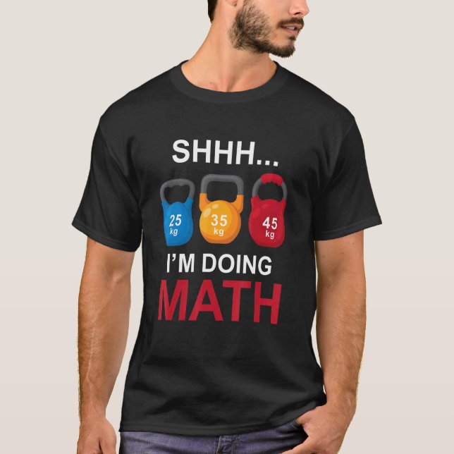 Camiseta gimnatleta bodybuilding I do math 2 (Anverso)
