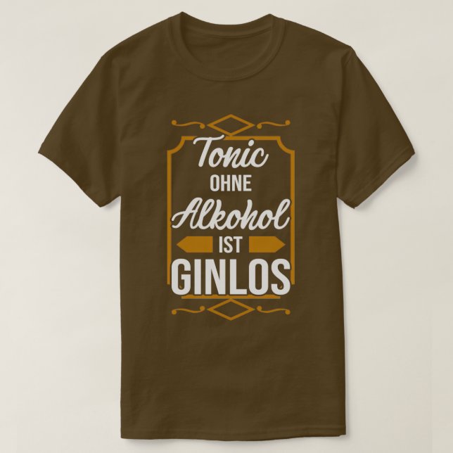 Camiseta Gin booze gin cocktail (Diseño del anverso)