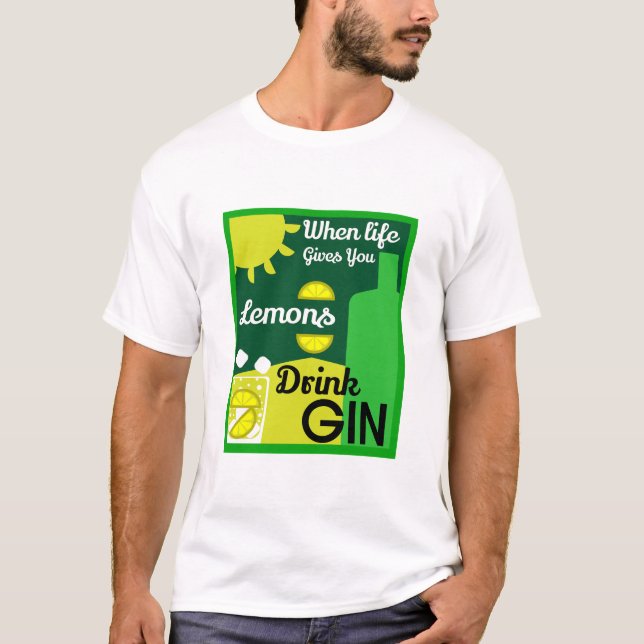 Camiseta Gin Drinkers | Love Gin | Decoración del hogar | B (Anverso)