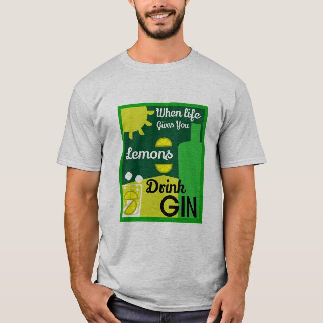 Camiseta Gin Drinkers | Love Gin | Decoración del hogar | B (Anverso)