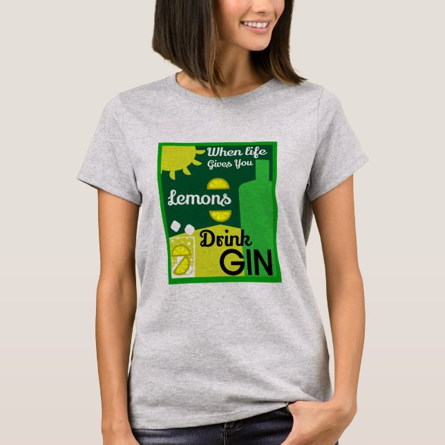 Camiseta Gin Drinkers | Love Gin | Decoración del hogar | B (Anverso)