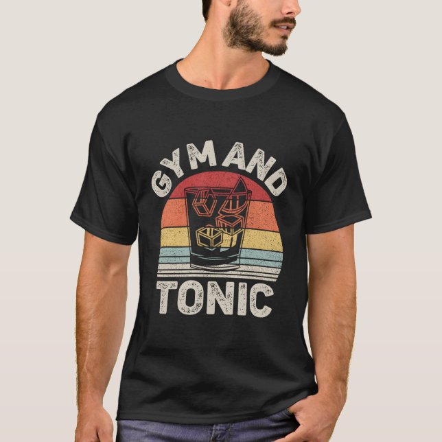 Camiseta Gin Gym Y Gin Tónico (Anverso)