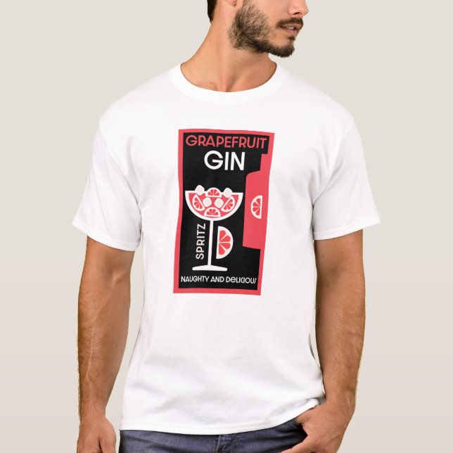 Camiseta Gin rosa (Anverso)