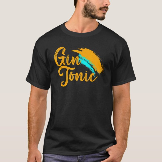 Camiseta Gin Tonic Gin Nightlife Club Para Hombres (Anverso)