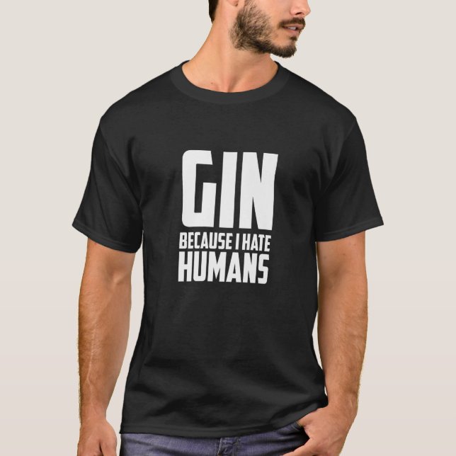 Camiseta Gin Tonic Long Bebe Gin Drinker Cocktail Gin y (Anverso)