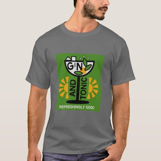 Camiseta Gin Y Tonic Drinkers Art (Anverso)