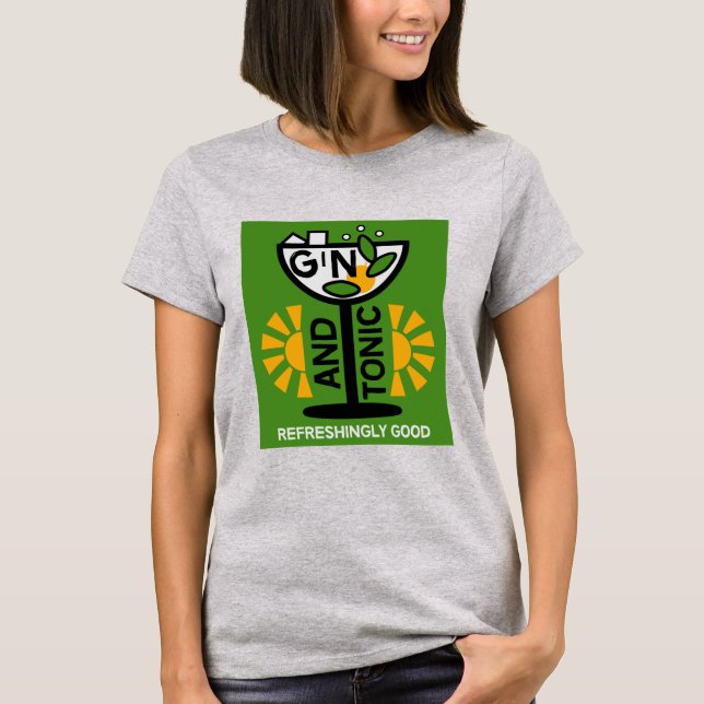Camiseta Gin Y Tonic Drinkers Art (Anverso)