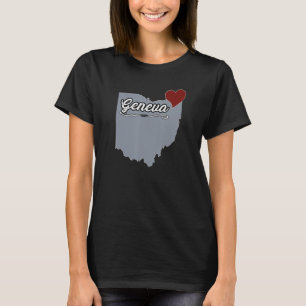 Camiseta GINEBRA Ohio OH Ciudad Estado EE. UU.  Recuerdo Ad