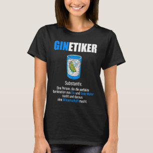 Camiseta Ginetiker Alcohol Londres Gin Hombres Mujeres