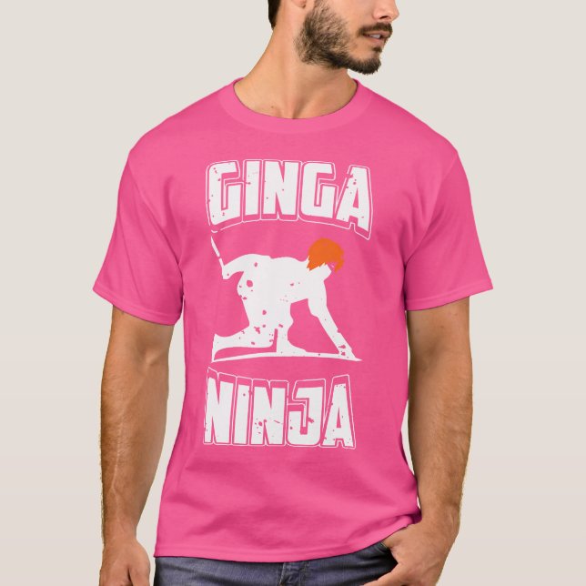 Camiseta Ginga Ninja Divertido Jugador de Ginga Humorístico (Anverso)
