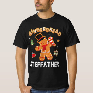 Camiseta Gingbread Stepfather Merry Christmas Day