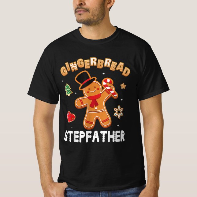Camiseta Gingbread Stepfather Merry Christmas Day (Anverso)