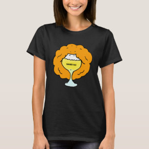 Camiseta Ginger Ale Bebe Alcohol Punny Redhead Bar Cr