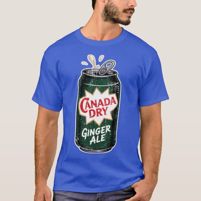 Camiseta Ginger Ale Soda Can vintage (Anverso)