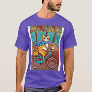 Camiseta Ginger Autumn Bicycle Ride