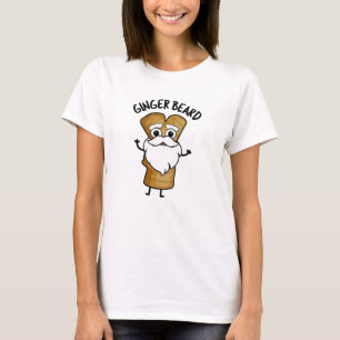 Camiseta Ginger Beard Funny Gingerbread Food Pun