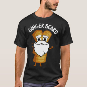 Camiseta Ginger Beard Funny Gingerbread Food Pun