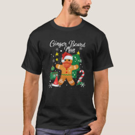 Camiseta Ginger Beard Man Christmas Pajama Funny Gingerbrea