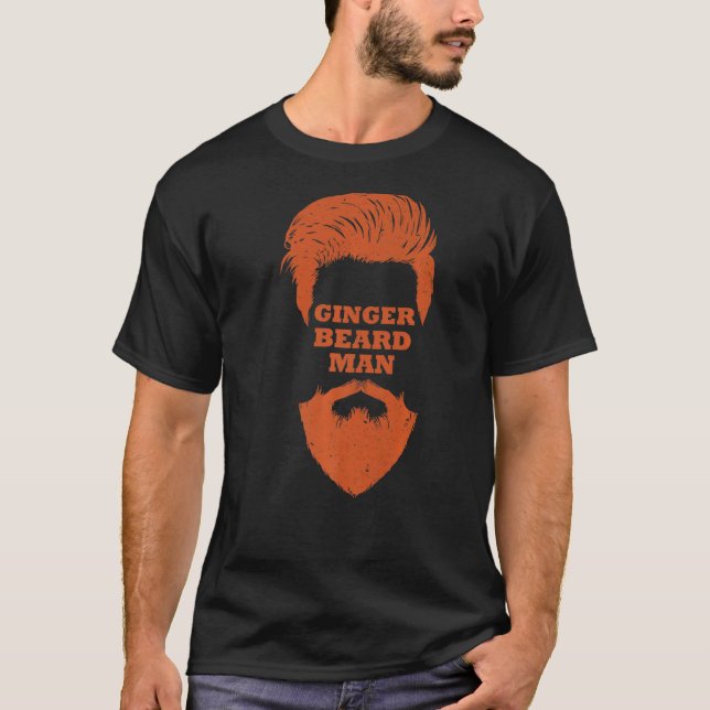 Camiseta Ginger Beard Man Redhead Ginger Dad Mens (Anverso)