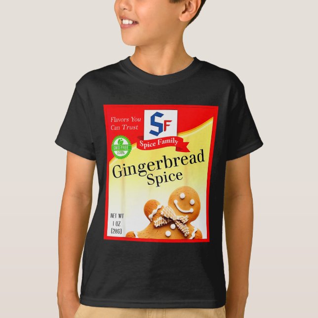 Camiseta Ginger Bread Sce Group Costume Family Matching Hal (Anverso)