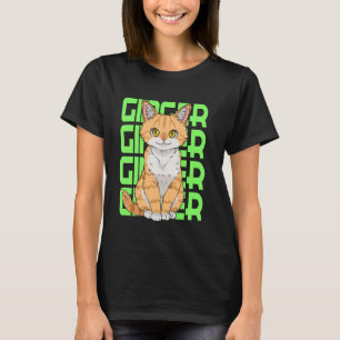 Camiseta Ginger Cat Apreciación Day Cute Tabby Kitten Sept