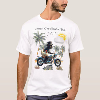 Camiseta Ginger Cat Chicken Ride