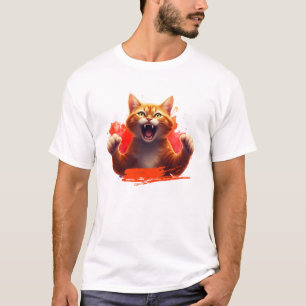 Camiseta Ginger Cat furioso