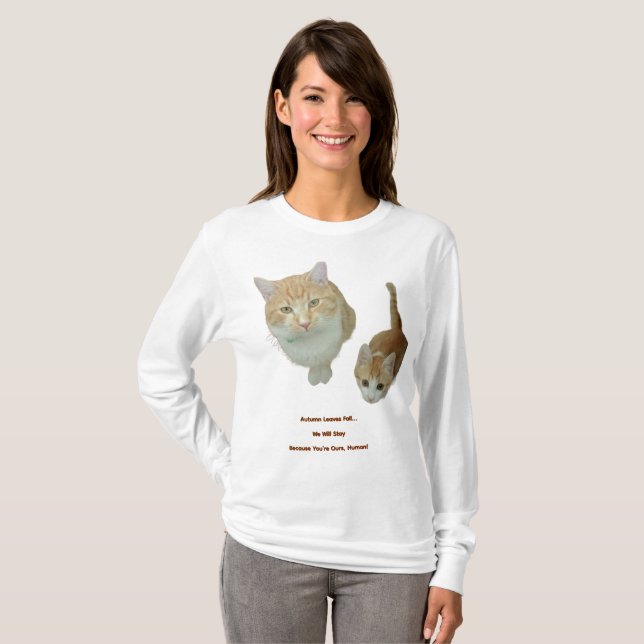Camiseta Ginger Cat Photo, crea tu propio regalo (Anverso completo)
