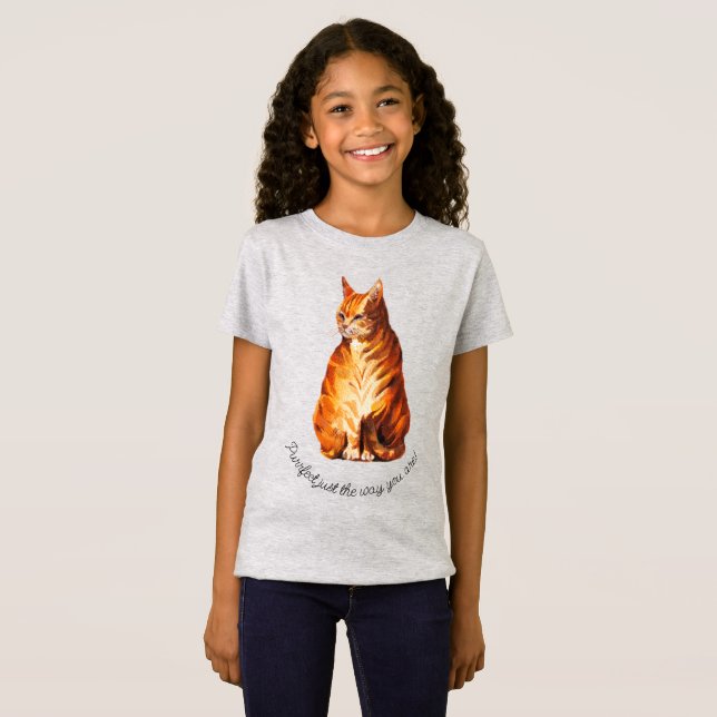 Camiseta Ginger cat T-Shirt (Anverso completo)