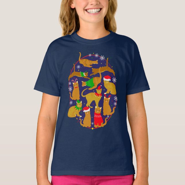 Camiseta Ginger Cats navidades (Anverso)