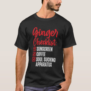 Camiseta Ginger Checklist Redhead