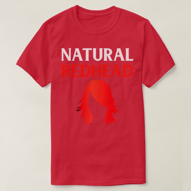 Camiseta Ginger de equipo Redhead Natural (Diseño del anverso)