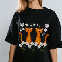 Ginger Floral Naranja Cat Energy
