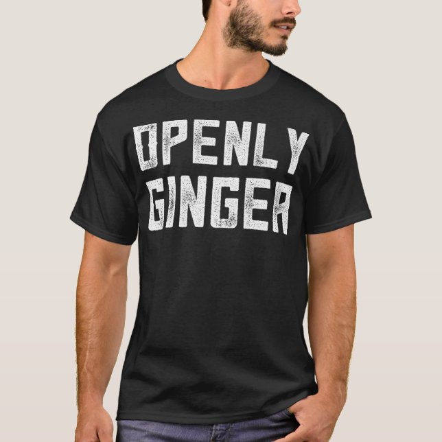 Camiseta Ginger Gag Gifts Funny Redhead Gift Abiertamente G (Anverso)