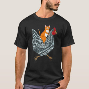 Camiseta Ginger Gato Pollo Naranja Gato Gato Gatos Pollos