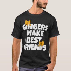 Camiseta Ginger Gats mejores amigos para el Naranja Tabby C