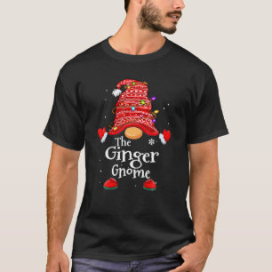 Camiseta Ginger Gnome Navidades divertidos que coinciden co