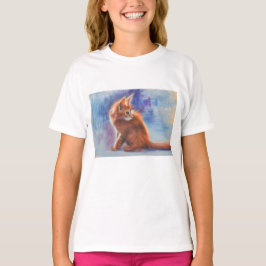 Camiseta Ginger Kitten en luz pastel