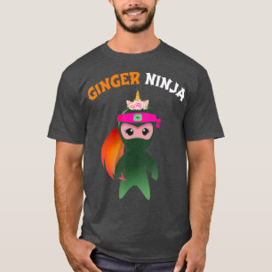 Camiseta Ginger Ninja Chicas multitarea Redhead Ginga