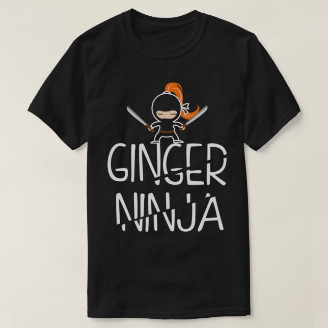 Camiseta Ginger Ninja Funny Redhead Pullover (Diseño del anverso)